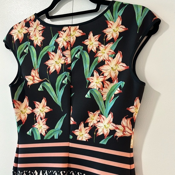 Clover Canyon Sunrise Neoprene Scuba Midi Dress in Multi - Picture 9 of 10